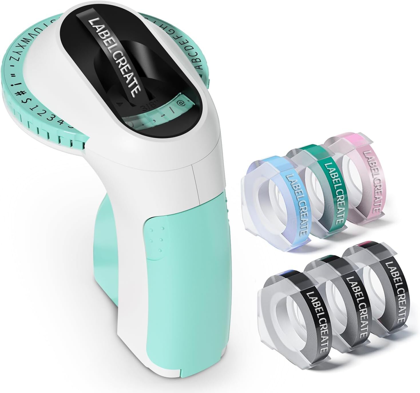 Green Label Maker With 6PK Tapes