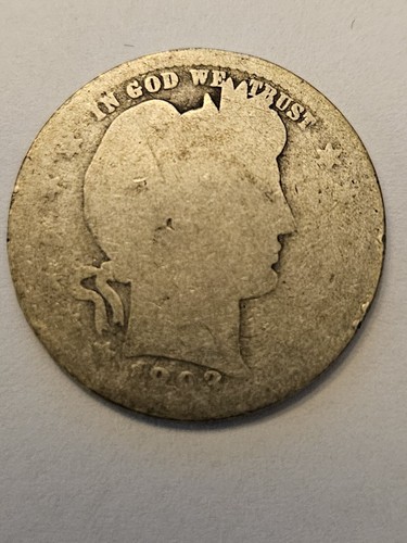 1899 FRISEURVIERTEL SILBER HÄRTER DATUM! Lot #2 - Bild 2 von 3