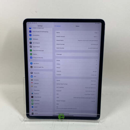 Sbloccato Apple iPad Pro 12,9" 3a generazione 64 GB 16,6,1 grigio siderale MTHN2LL/A lettura - Foto 1 di 10