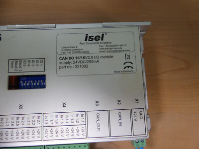 Isel Modulo I/O CAN 16/16 V2.0, 24VDC/250mA, Usato In Buone Condizioni, Automazione Industriale