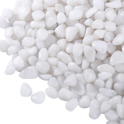 15lbs Small White Pebbles 3/8 Inch for Plants, Vase, Garden, Landscaping