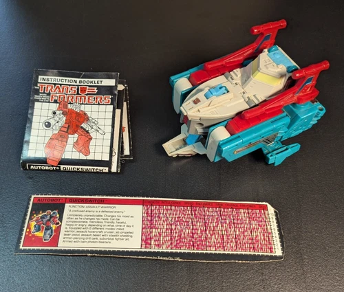 Quickswitch Complete Vintage 1988 G1 Transformers Hasbro Action Figure