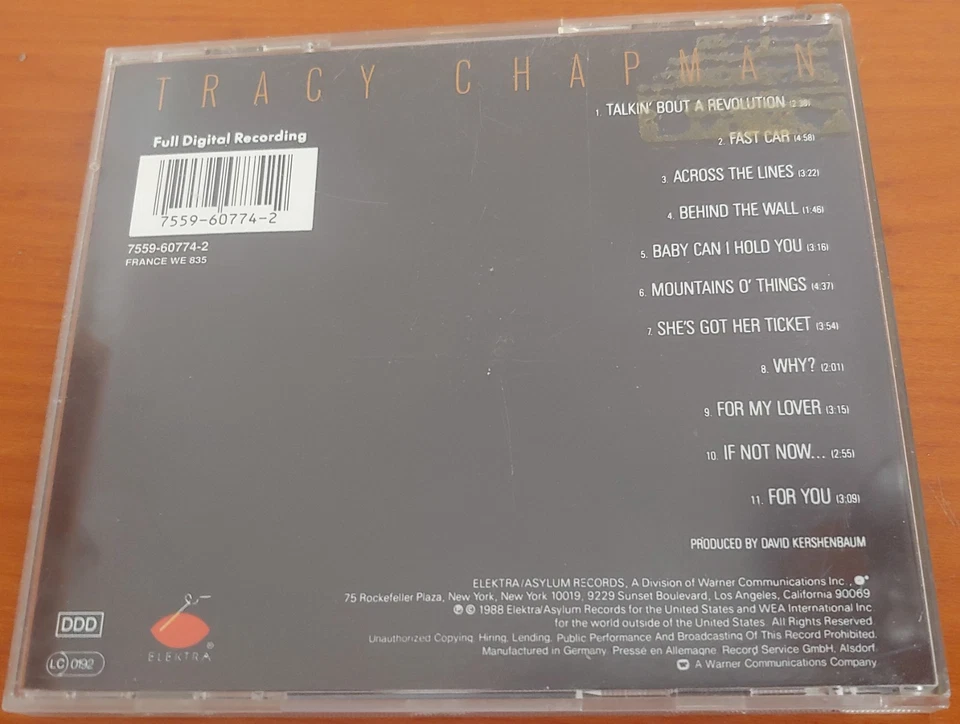 CD - Tracy Chapman - Tracy Chapman - Bild 3 von 3