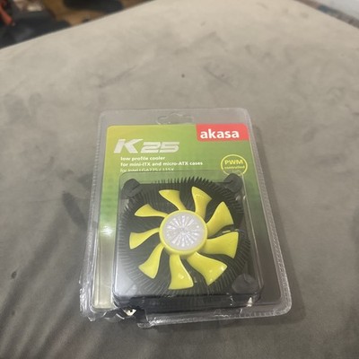 Akasa K25 AK-CC7118HP01 K25 CPU Cooler for Mini ITX and Micro ATX Chassis 