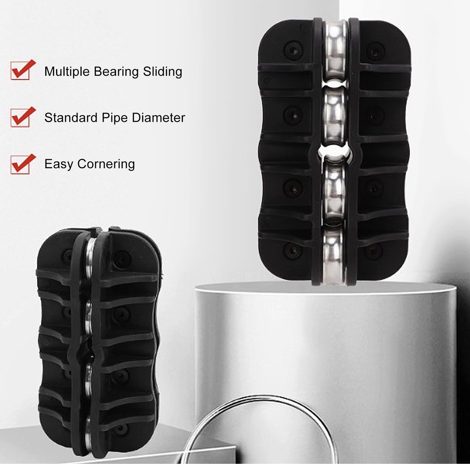 °1/4in Tubing Straightener Excellent Grip Roller Straightening Tool For Brake