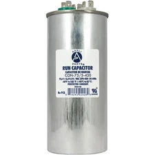 Appli Parts Dual Run Capacitor for ac 75+5 Mfd uF (microfarads) 370VAC or 450VAC