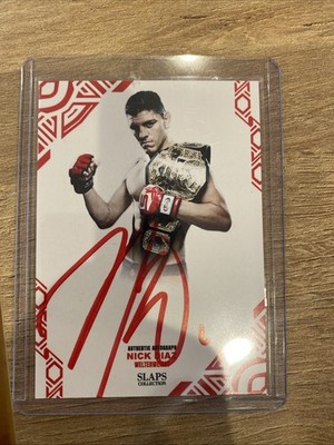 UFC Slaps Collection Red Nick Diaz Autograph Auto Red Variation