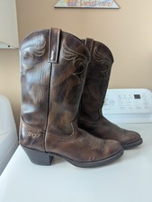 Vtg Men's Dingo 5912 Cowboy Western Boots Size 10 D Brown *Made In USA*