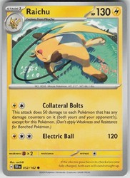 Raichu 052/162 Temporal Forces Common