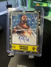 2025 Topps WWE x BAPE Wrestling Roman Reigns Black Camo AUTO /10 Autograph #6A 