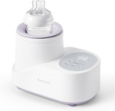 360  Airflow Heating Waterless Baby Bottle Warmer with Gentle Rock Motion for Br