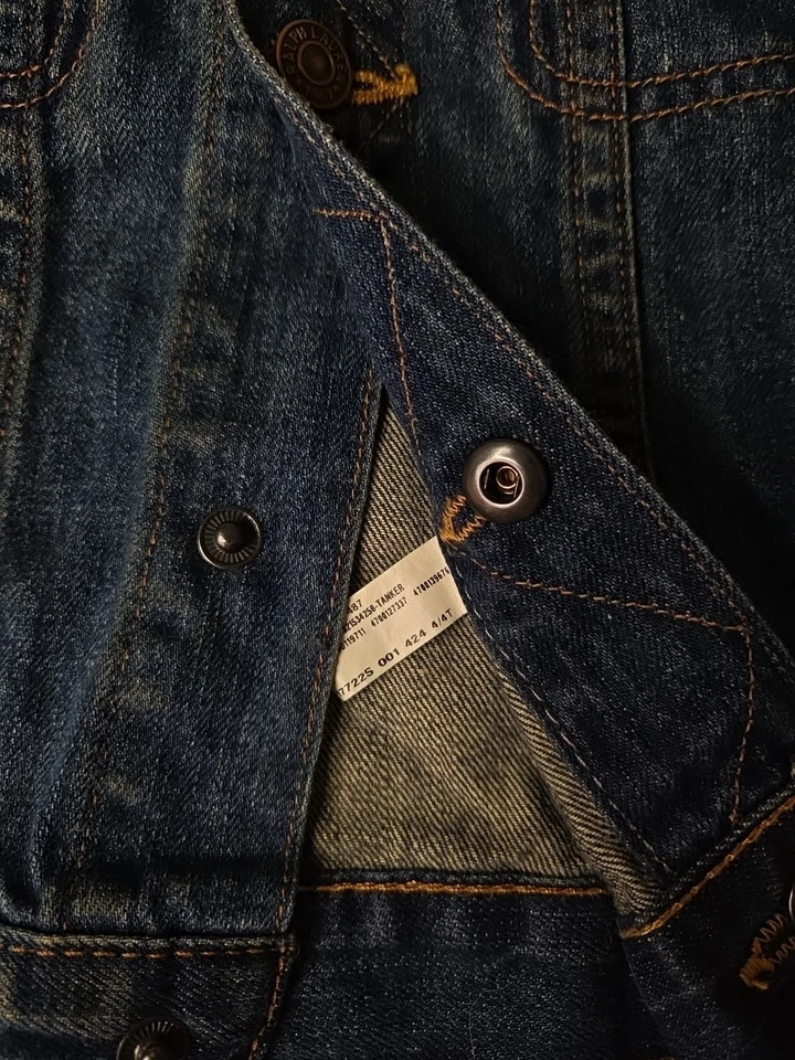 Vintage Ralph Lauren Polo Kids Denim Jacket 4 4T Toddler Baby Coat - Image 4 of 4