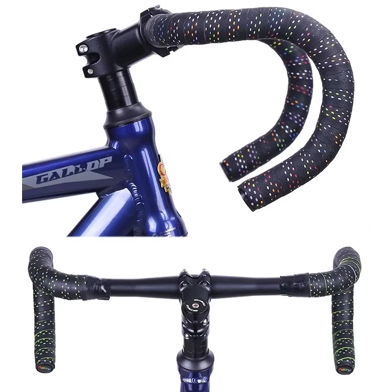 Breathable PU+EVA Gravel Handlebar Tape Shock Absorbing Bicycle Racing Shock Str - Image 2 of 4