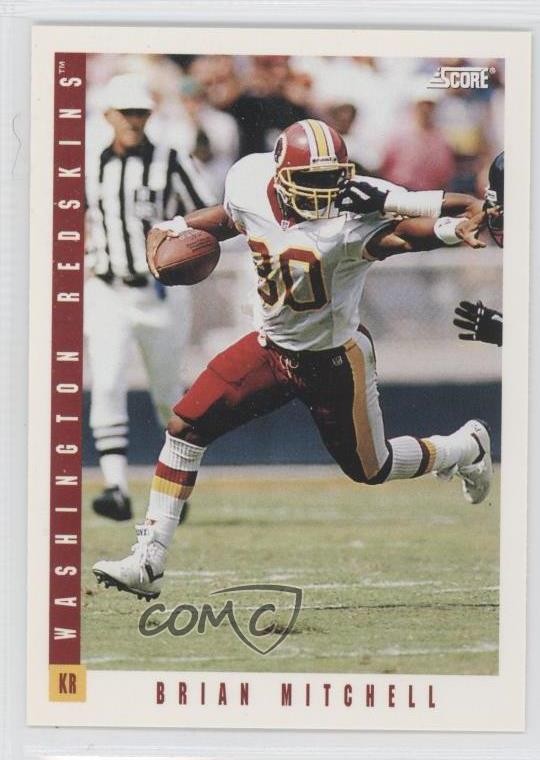 1993 Score Brian Mitchell #85 0w8