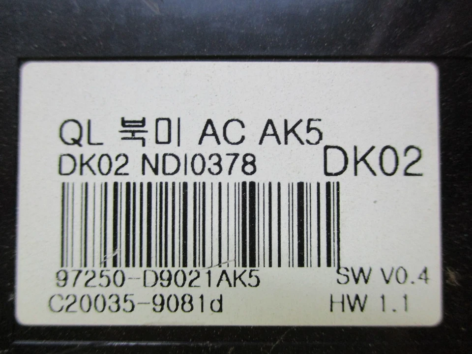 17 18 19 Kia Sportage Calentador de aire manual Control de CA OEM LKQ Foto 3 de 4