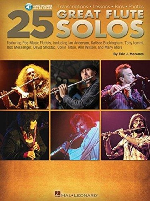 Eric J Morones 25 Great Flute Solos Includes Online Access Code  PAPERBACK