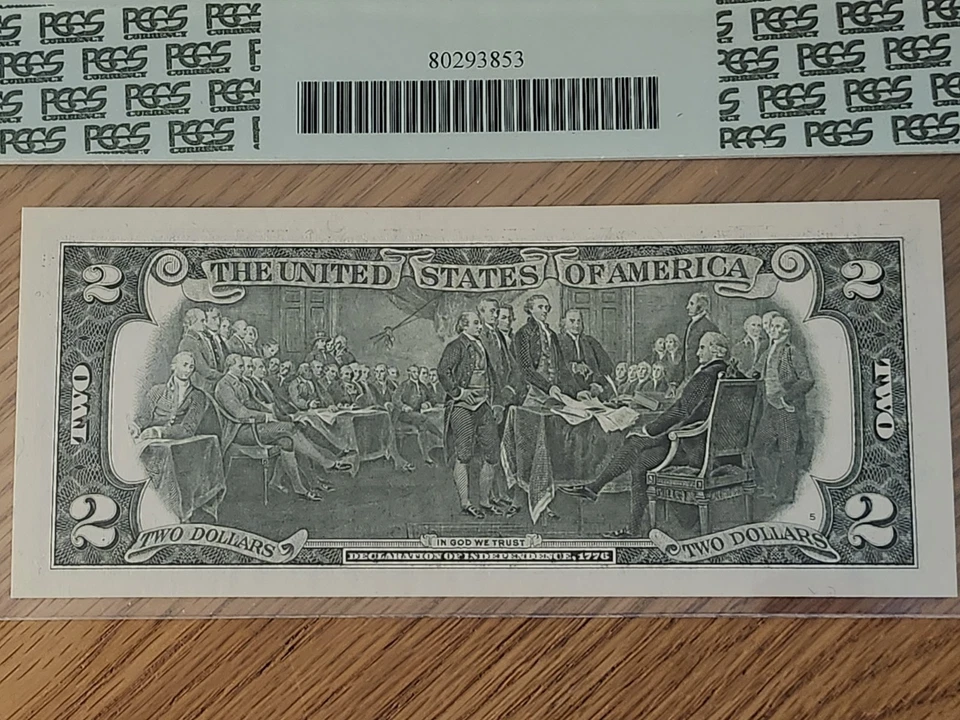 2003 $2 "STAR NOTE PCGS CERTIFIED 64 B00003632* NEW YORK DISTRICT LOW SERIAL  - Image 4 of 4