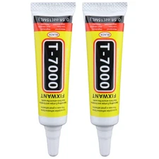 Pegamento Adhesivo Negro T-7000 2PCS 15ML Adhesivo Impermeable Alto Rendimiento
