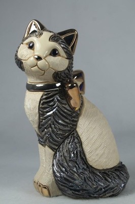 DeRosa Rinconada Family Collection Kitten 'Cat With Ribbon' - F172RD -New In Box