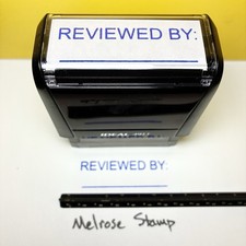 Reviewed By Rubber Stamp Blue Ink Self Inking Ideal 4913