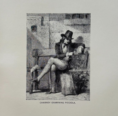 1902 Charney Examining Picciola Barrias Wood Engraving Print Saintine F18A2