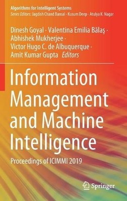 Information Management and Machine Intelligence - 9789811549359