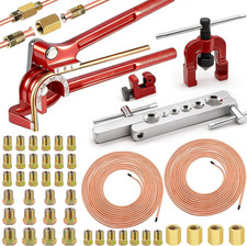 55Pack 3/16 Inch 3/16 Inch Brake Line Kit Include 25 FT Copper-Plated Brake Line