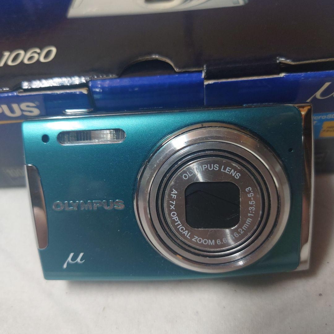 OLYMPUS U 1060 (良品） Olympus µ 1060 Digital Camera Green 10MP 7x Zoom Compact