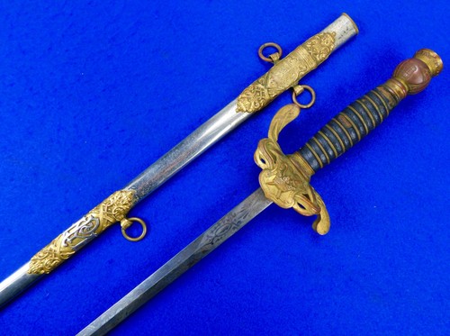 Antique 19 Century US Fraternal Masonic Sword w/ Scabbard