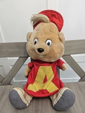 1983 Vintage Alvin and the Chipmunks Talking Plush Pull String Toy Works
