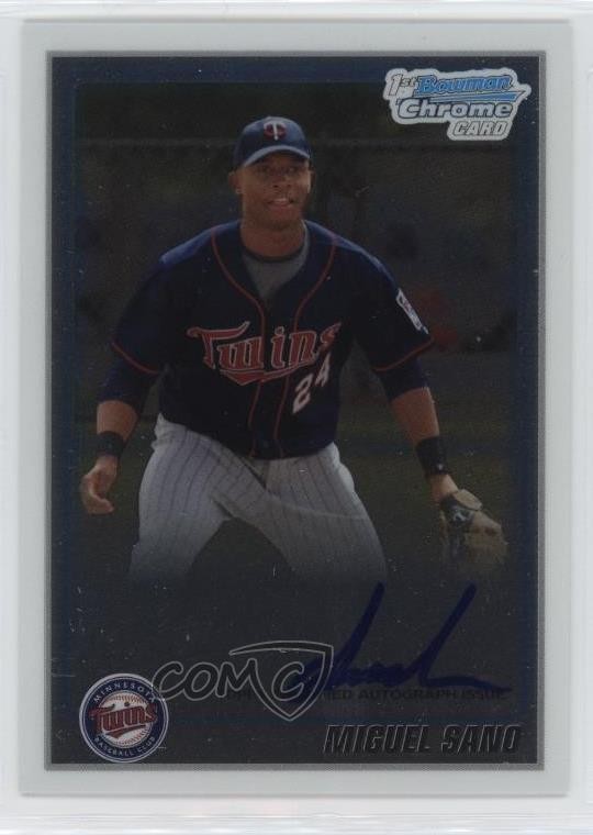 2010 Bowman Chrome Prospects Auto Miguel Sano #BCP205 Auto