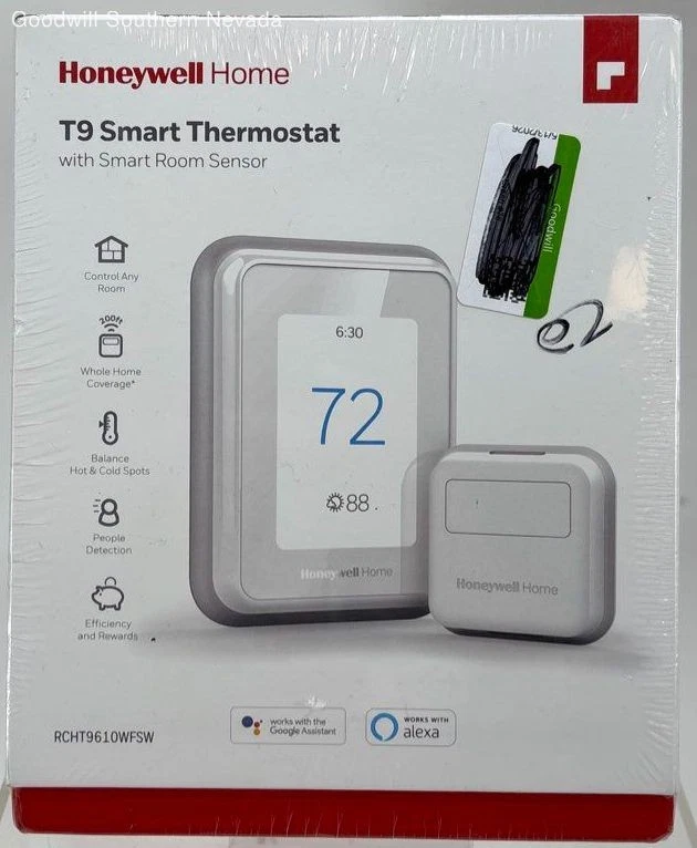 Honeywell Home T9 Smart Thermostat W/ Smart Room Sensor
Opens in a new window or tab