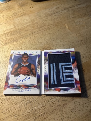 2025-26 Panini Origins Cedric Coward Rookie Auto Booklet Patch /10