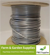 250m x 4mm thick wire reel of mild steel straining line wire galvanised fencing