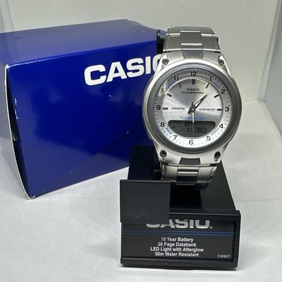 Casio AW80D-7AV Men's Silver Stainless Steel Analog & Digital Wristwatch XOB191