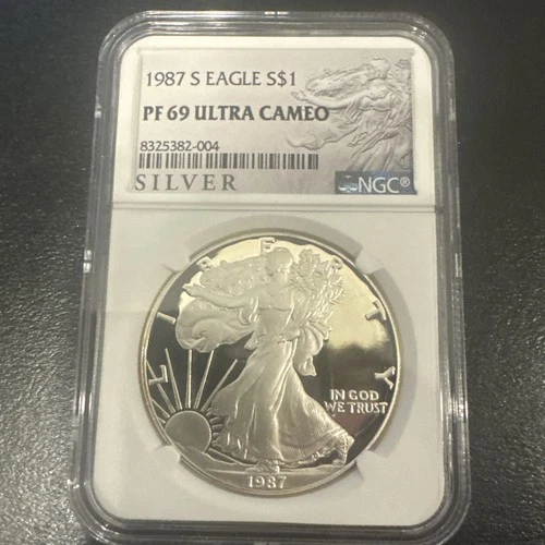 1987 S - PROOF Silver American Eagle NGC PF69 ULTRA CAMEO -special label