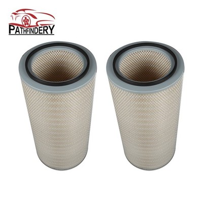 2PCS Air Filter For Peterbilt Trucks For Baldwin PA2608 AF996M For Wix 46868