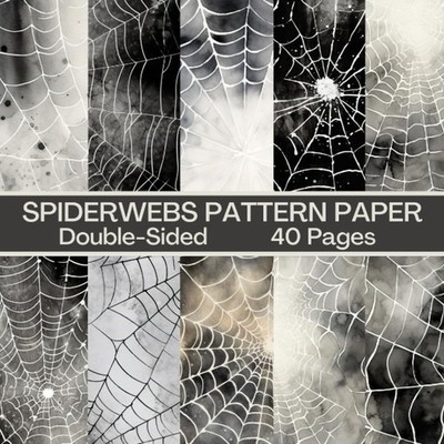 Spiderwebs Scrapbook Paper 40 Pages 20 Sheets: Double Sided Pattern Paper for Sc