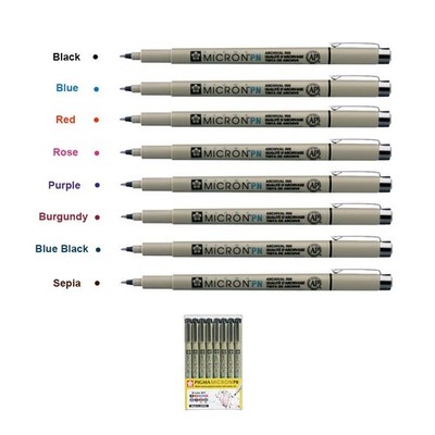 SAKURA Pigma Micron PN 8-Color Set   Plastic Nib ~0.5mm Archival Ink Pens Japan