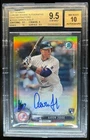 2017 Bowman Aaron Judge Chrome Auto Gold Refractor RC #/50 BGS 9.5/10 Slab Chip