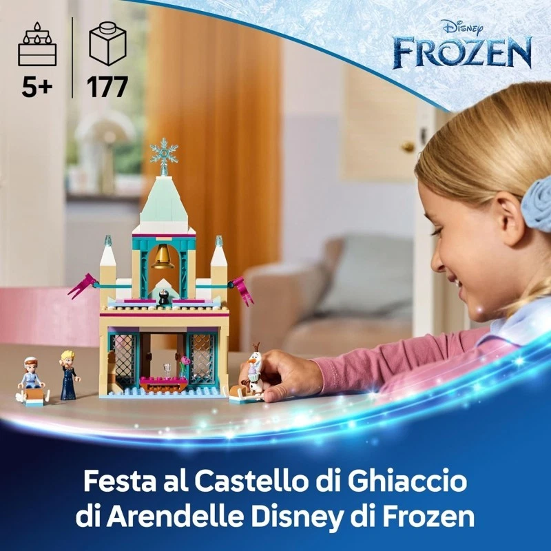 LEGO | 43265 Disney Frozen Castello di Ghiaccio di Arendelle, Giocattolo con Min - Immagine 2 di 4