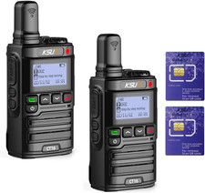 4G POC Walkie Talkies with 1 Year SIM - Long Range 5000 Miles 2 Pack 