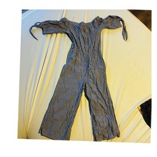 Womens Off-the-Shoulder Striped Jumpsuit One-...
