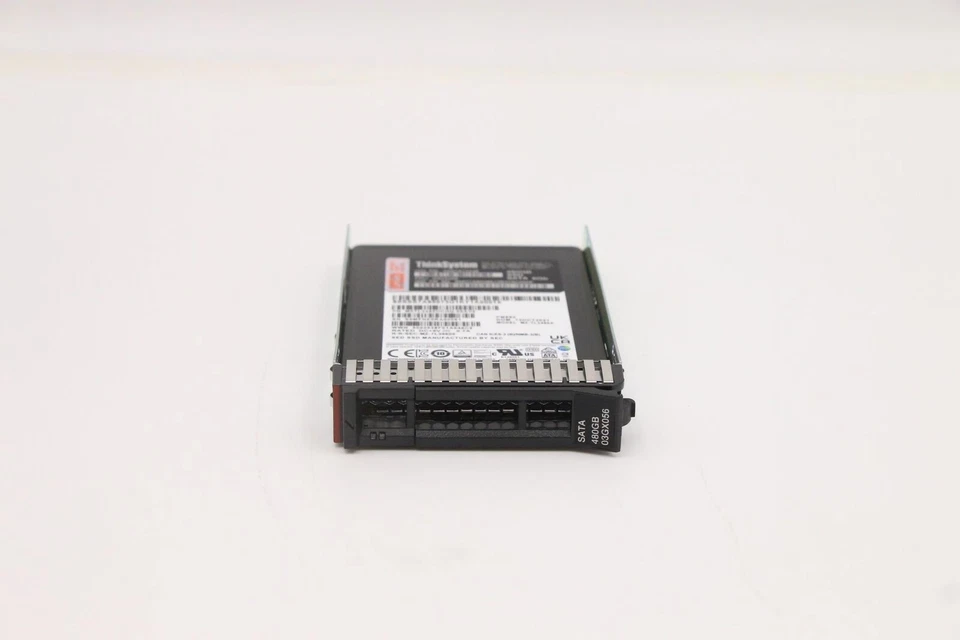 Lenovo 480GB ThinkSystem 03GX056 7XB7A72438 2.5-inch SFF SATA 6Gbps HOT SWAP SSD - Image 3 of 4