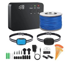 Electric Fence for Dogs, Upgraded Underground Above Ground Electric Dog Fence Pe