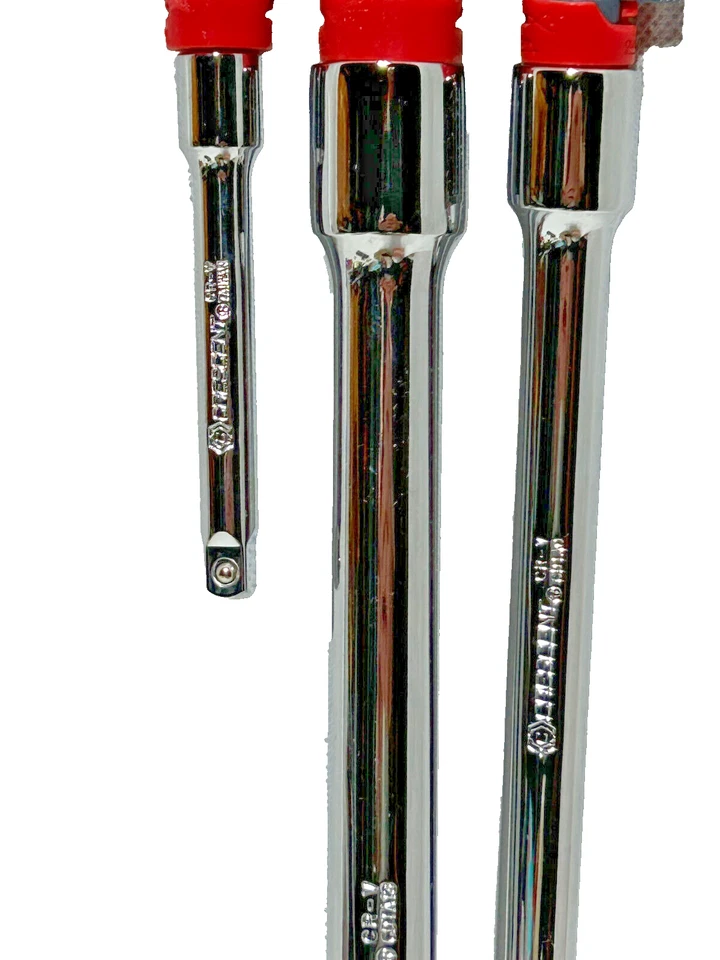 Crescent 3pc Socket Extension Set 1/4" 3/8" 1/2" Drive CDTA15MD Tool Kit - Image 3 of 4