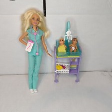 barbie career baby doctor play set