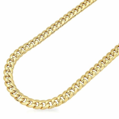 14K Yellow Gold Hollow 6mm Miami Cuban 