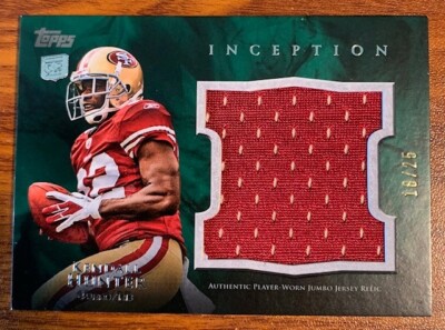 2011 Topps Inception Rookie Relics Jumbo Swatch Green #JRKH  Kendall Hunter/25
