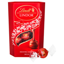 Lindt Lindor Milk Chocolate Truffles Box - Approx 16 balls, 200g - Gift Present